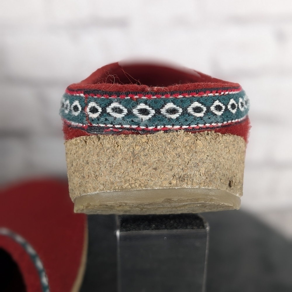 Haflinger wool GZ clog, 42, Chili / red - Picture 6 of 15